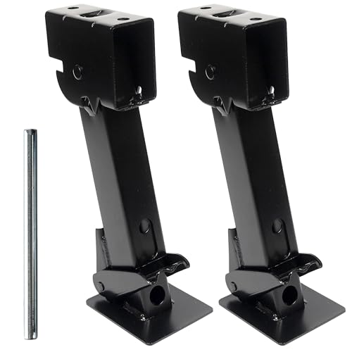 MaxxHaul 50970 Trailer Swing Down Stabilizer Jacks Telescoping RV Camper Accessories 1000 Lbs Capaci